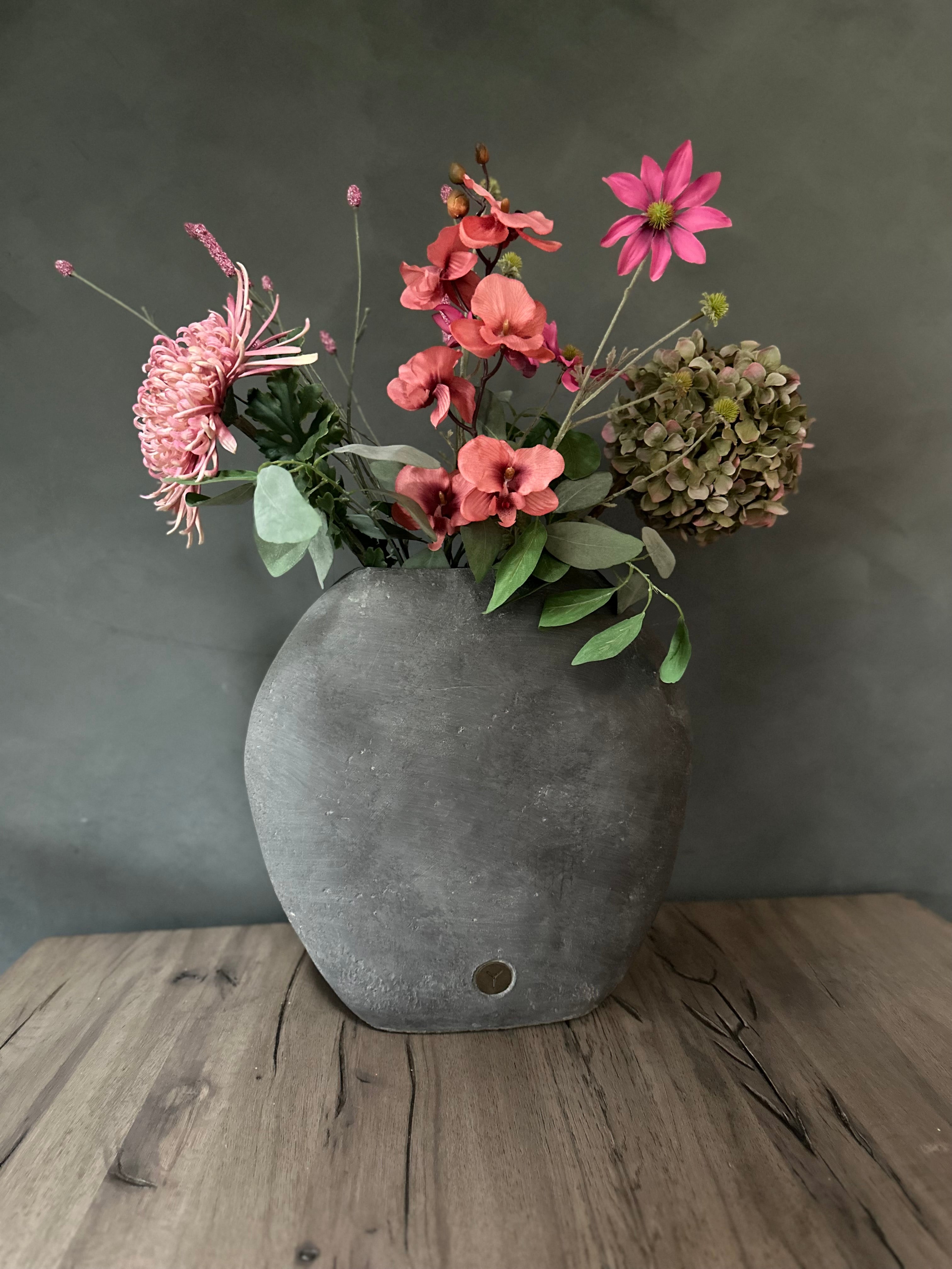 Vase Moon Vintage Grey