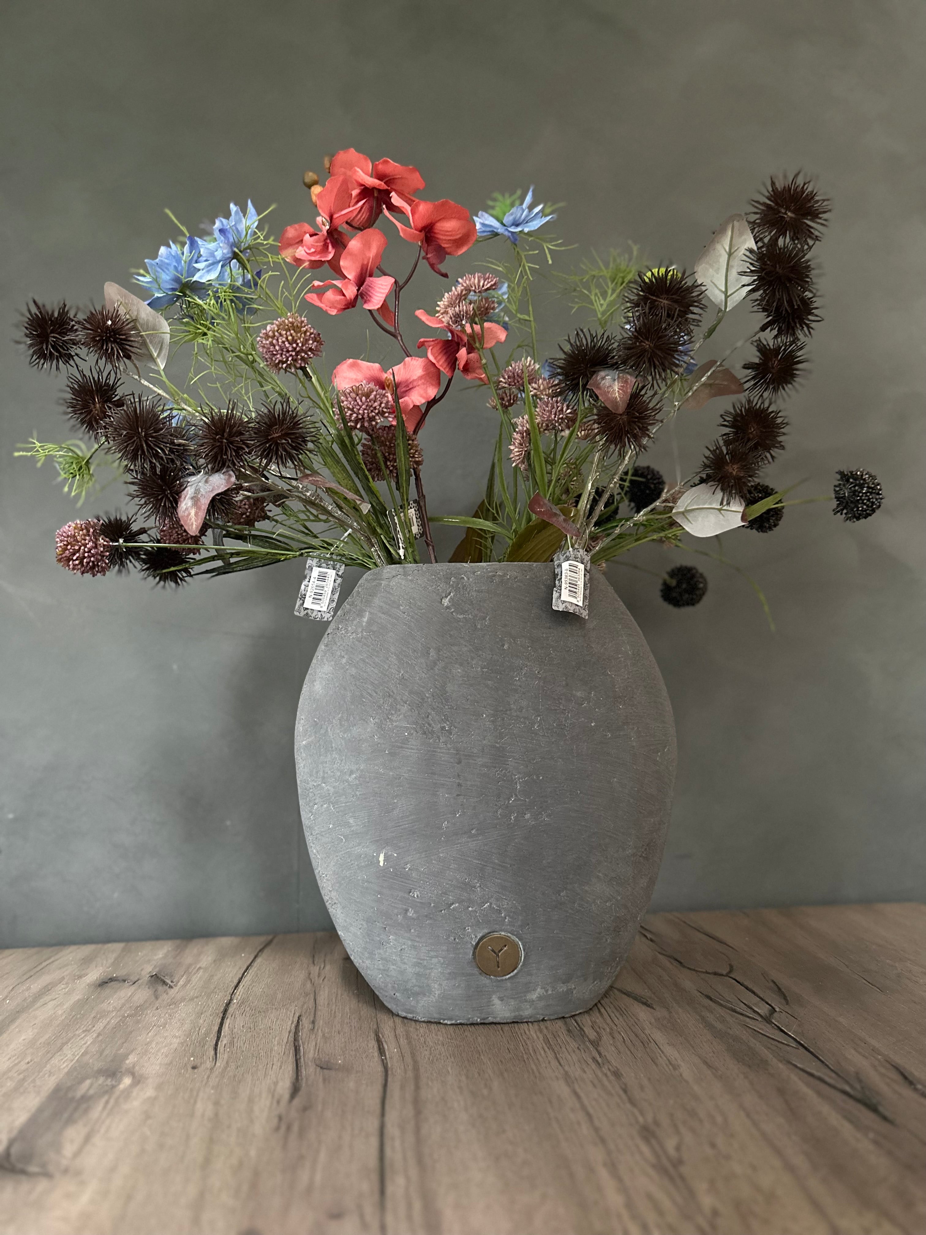 Vase Moon Vintage Grey