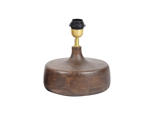 Tafellamp walnoot Ø 23 cm