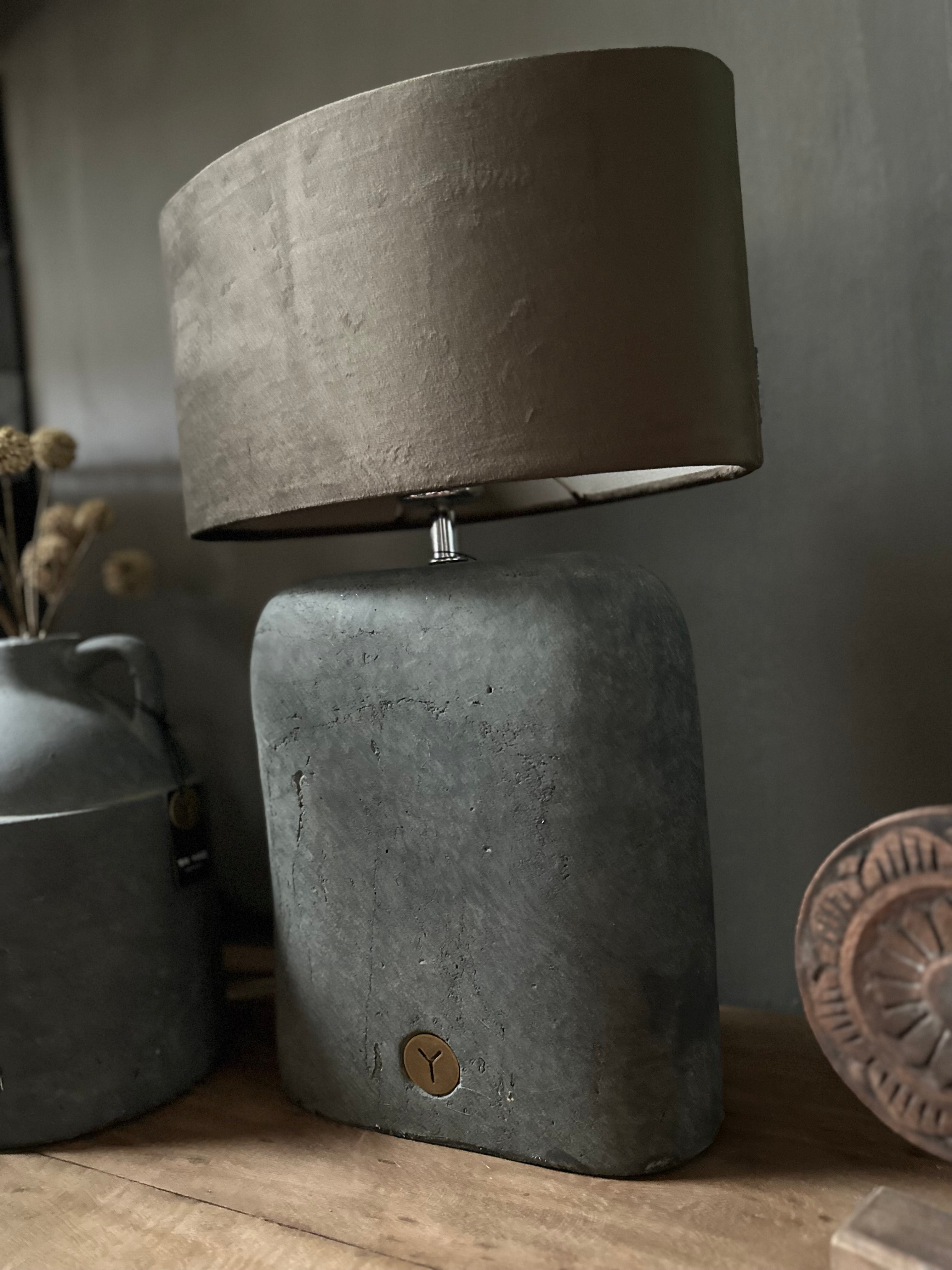 Lampenkap ovaal velvet Brown