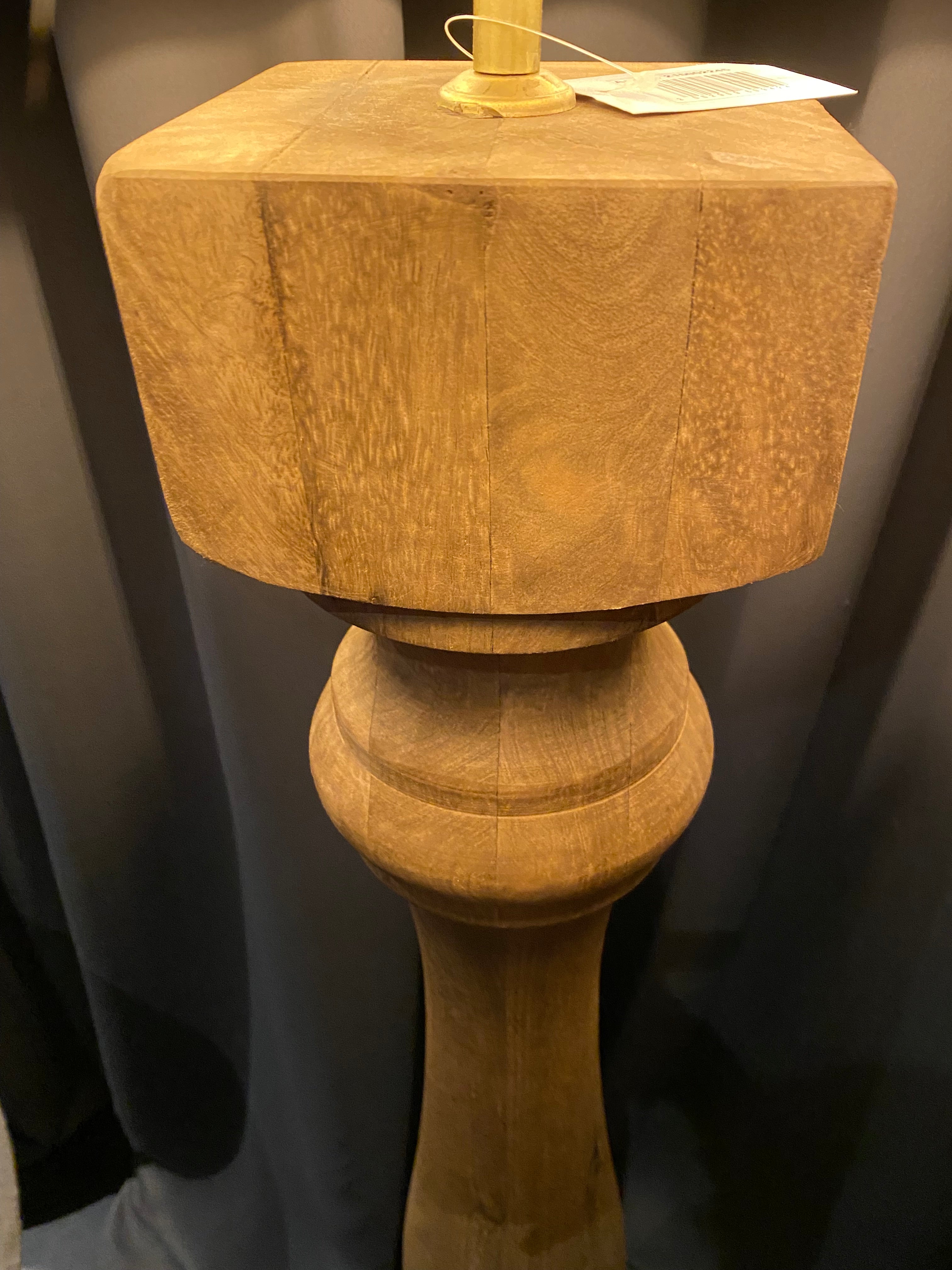 Balusterlamp hout 125cm