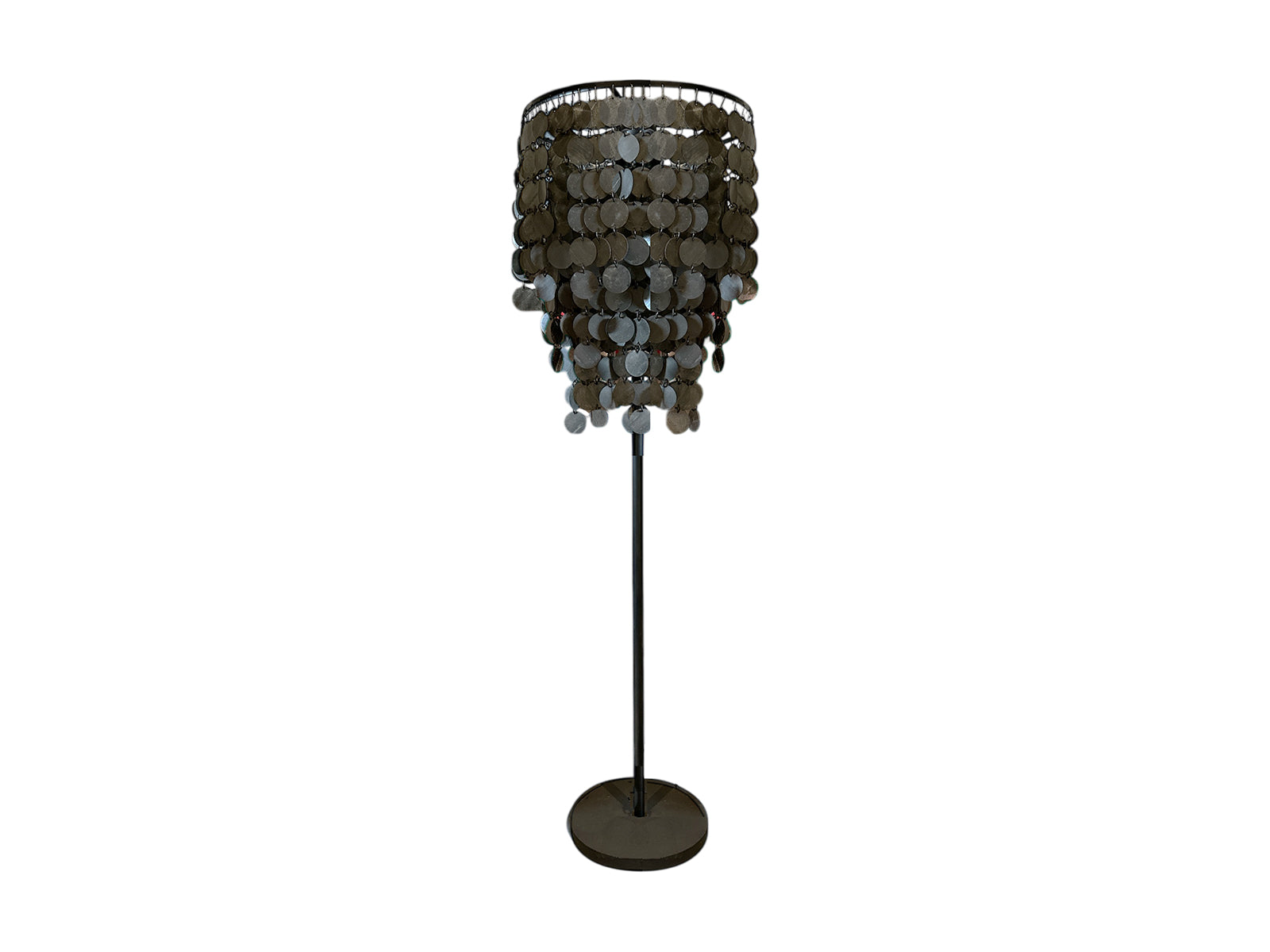 Vloerlamp vineer zwart 150cm 2552