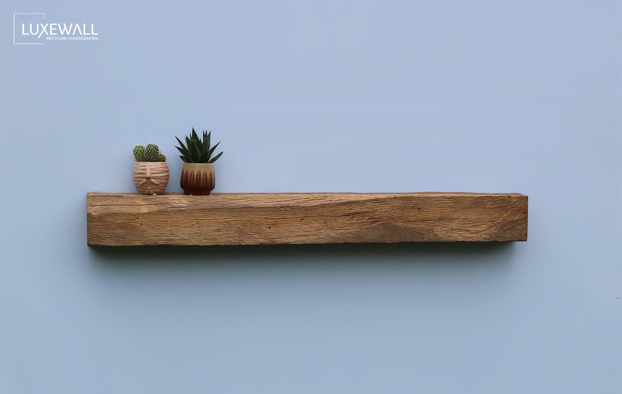 Authentic geborsteld oud eiken wandplank 10×10-13×13 cm
