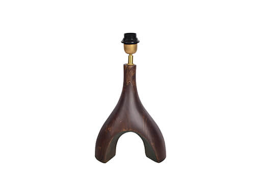 Tafellamp walnoot 30 cm