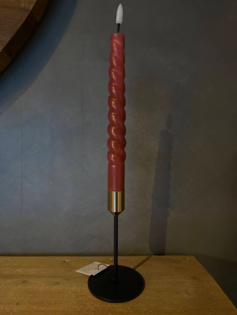 Kandelaar Maya zwart goud