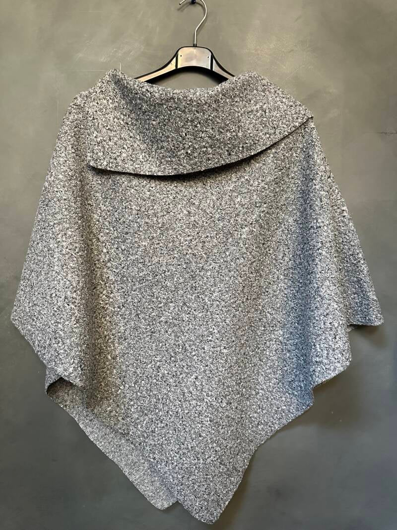 Poncho Vienna Teddy grijs
