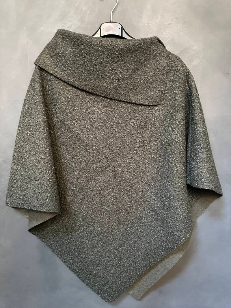 Poncho Vienna Teddy groen