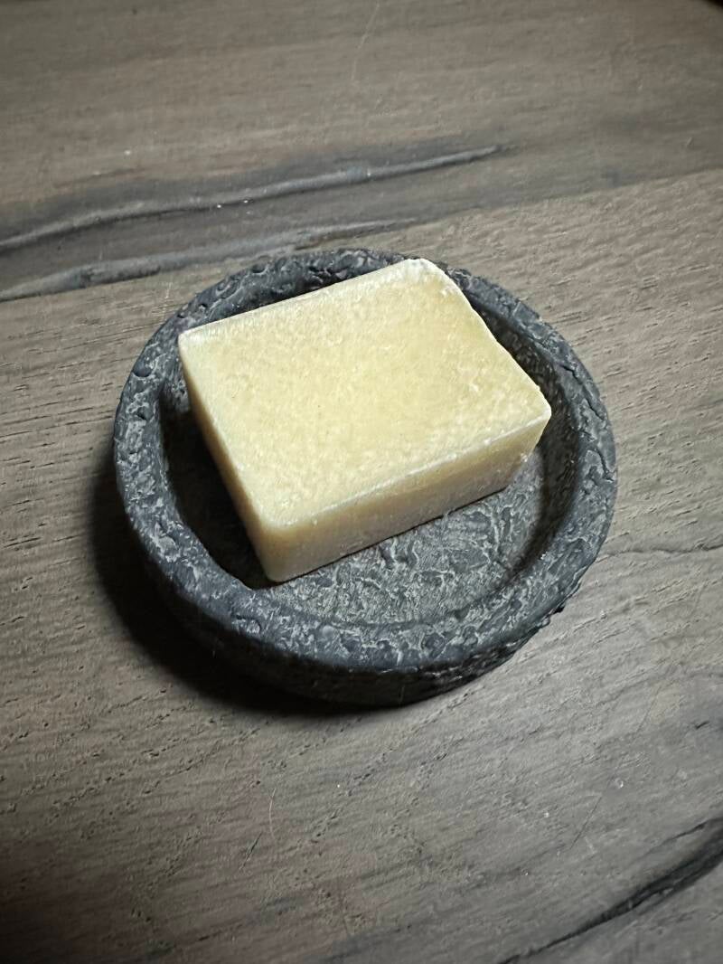 Schaaltje voor amberblokjes of waxinelichtjes grijs