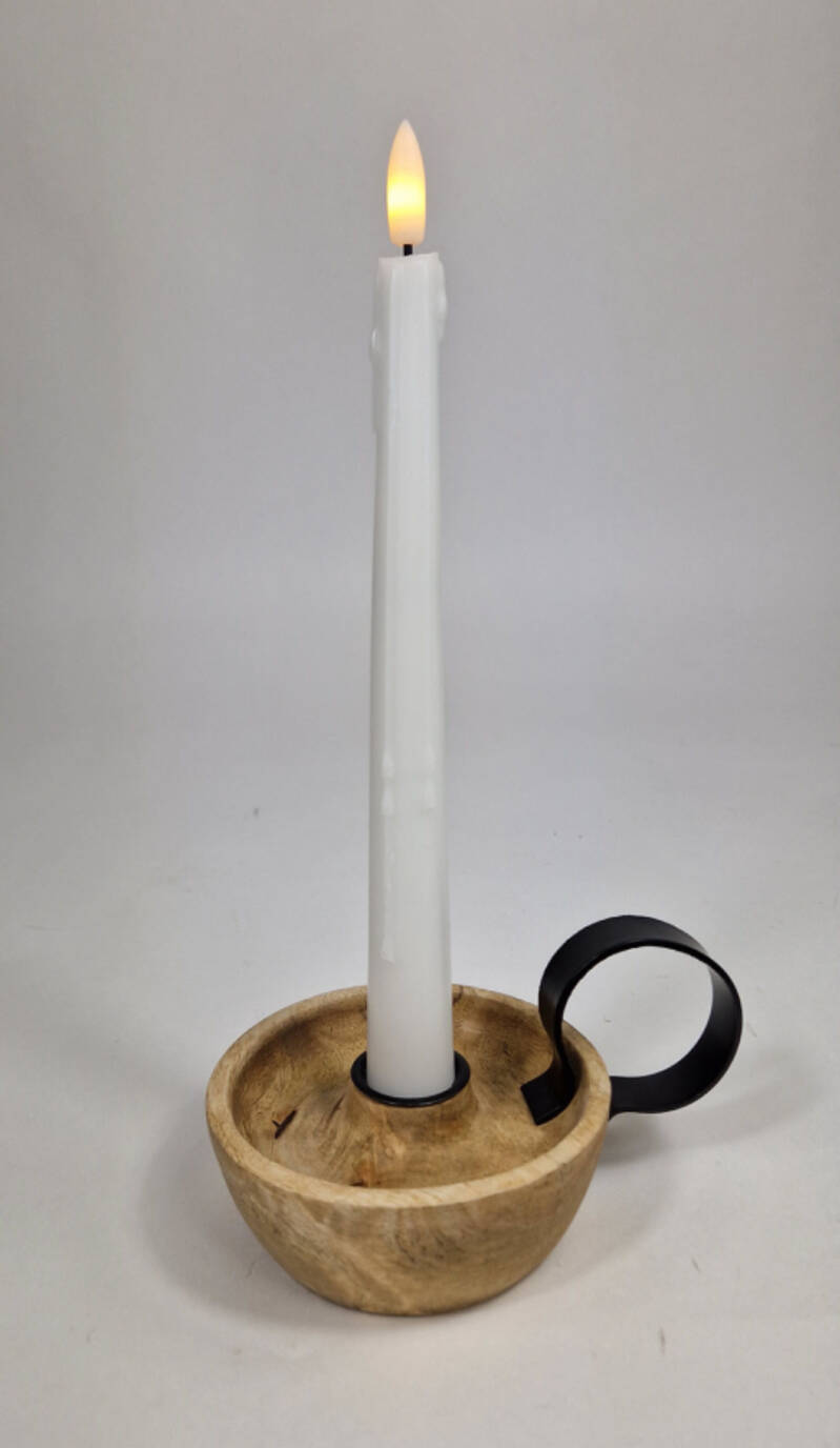 Witte Led druipkaarsen 2stks met timer