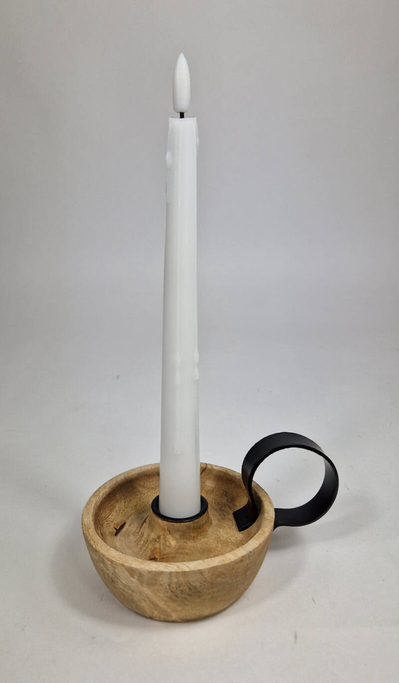 Witte Led druipkaarsen 2stks met timer