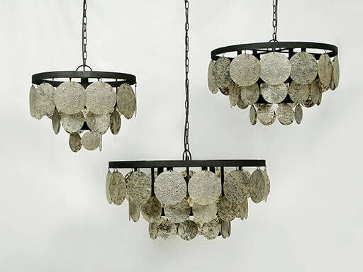 Schijfjeslamp Fineer 60cm