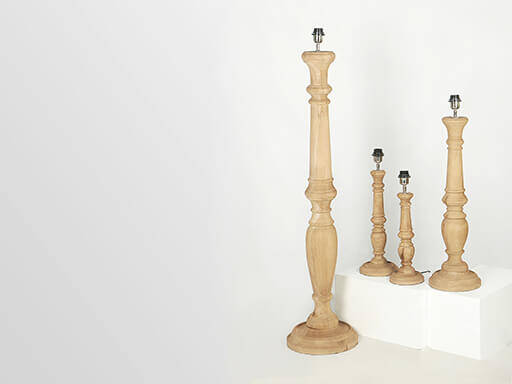 Vloerlamp naturel sb 125 cm