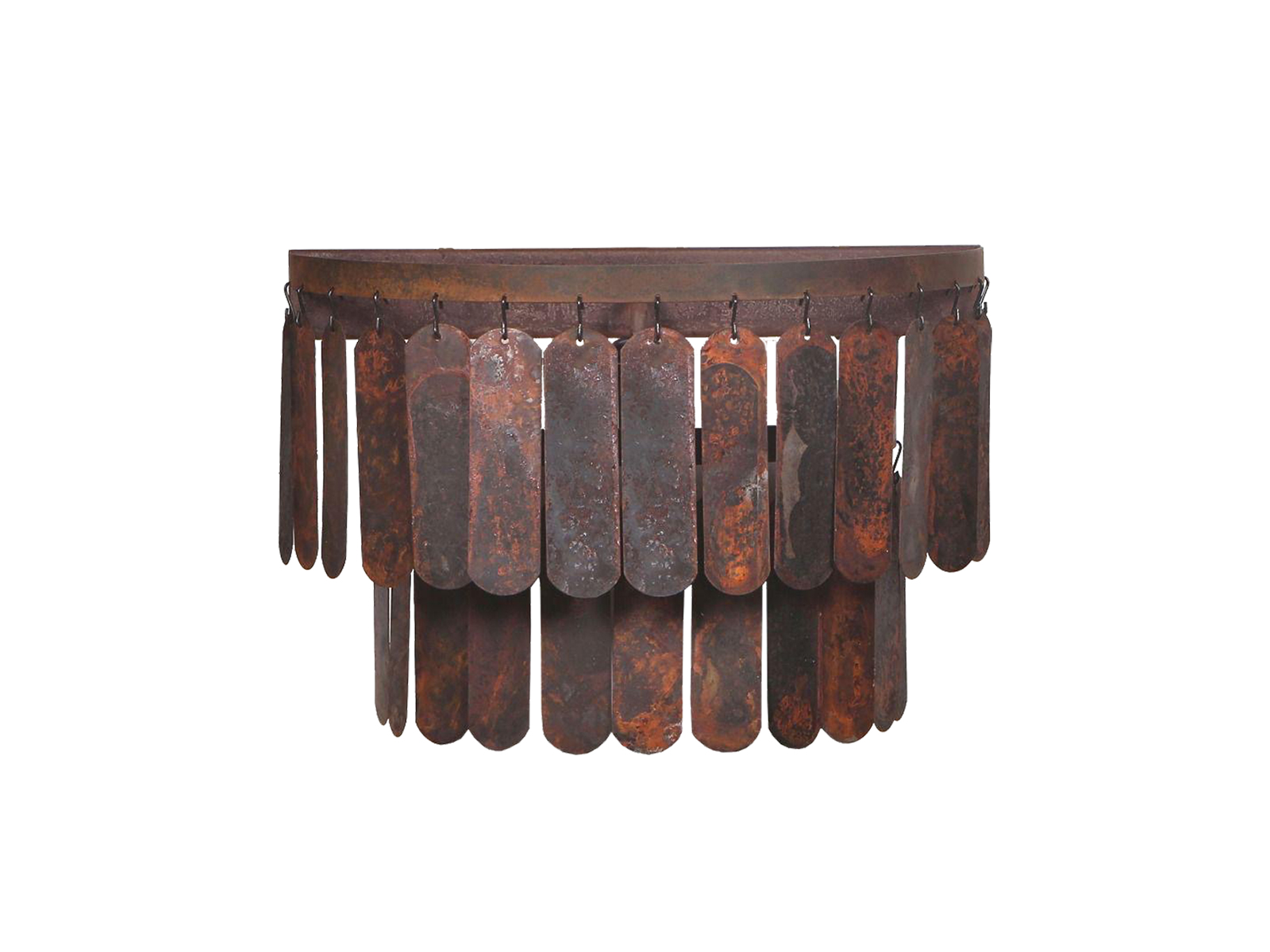 Wandlamp roest lamel 40 cm / 2531