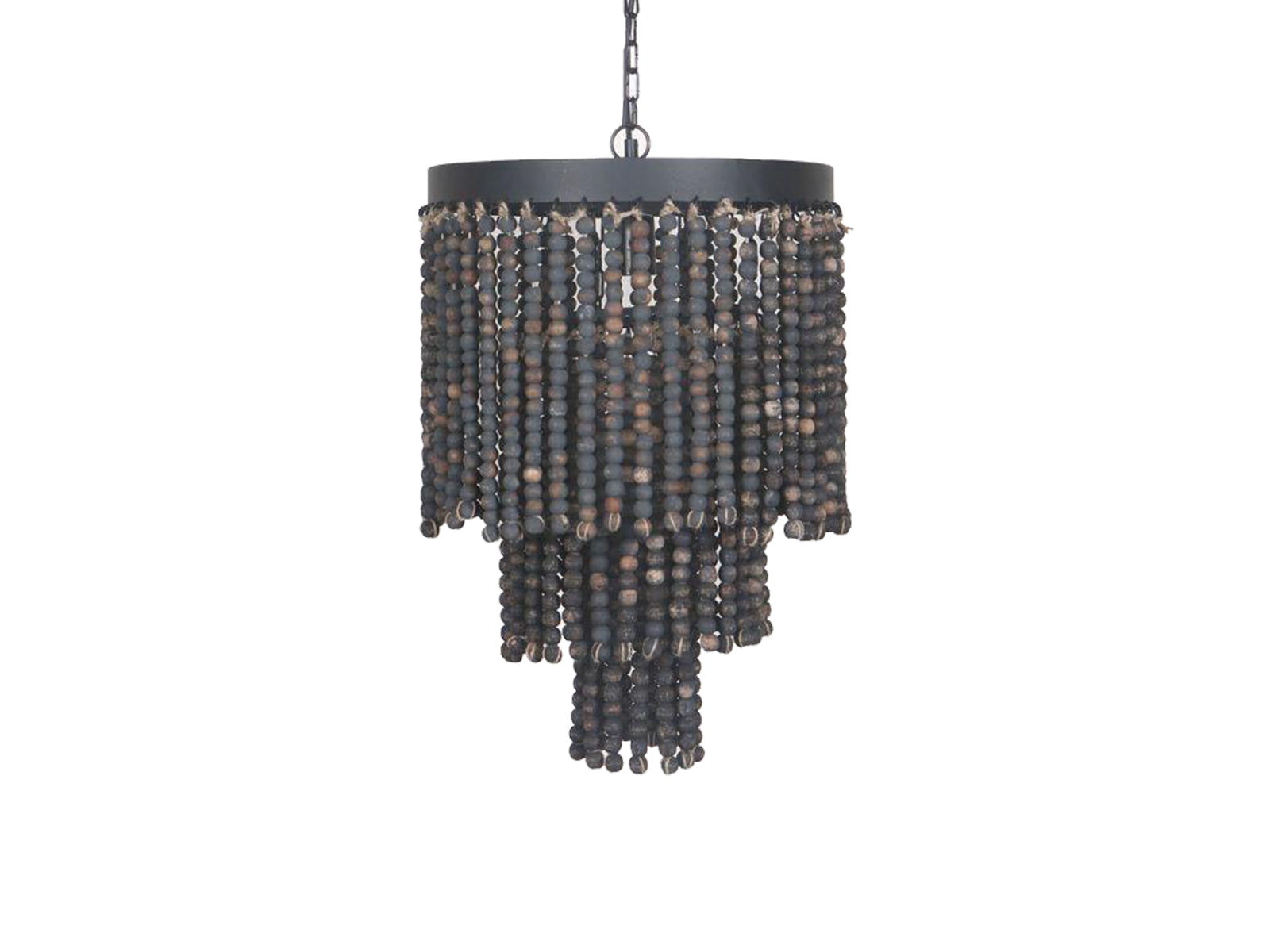 Hanglamp kraal zwart 40cm 2556