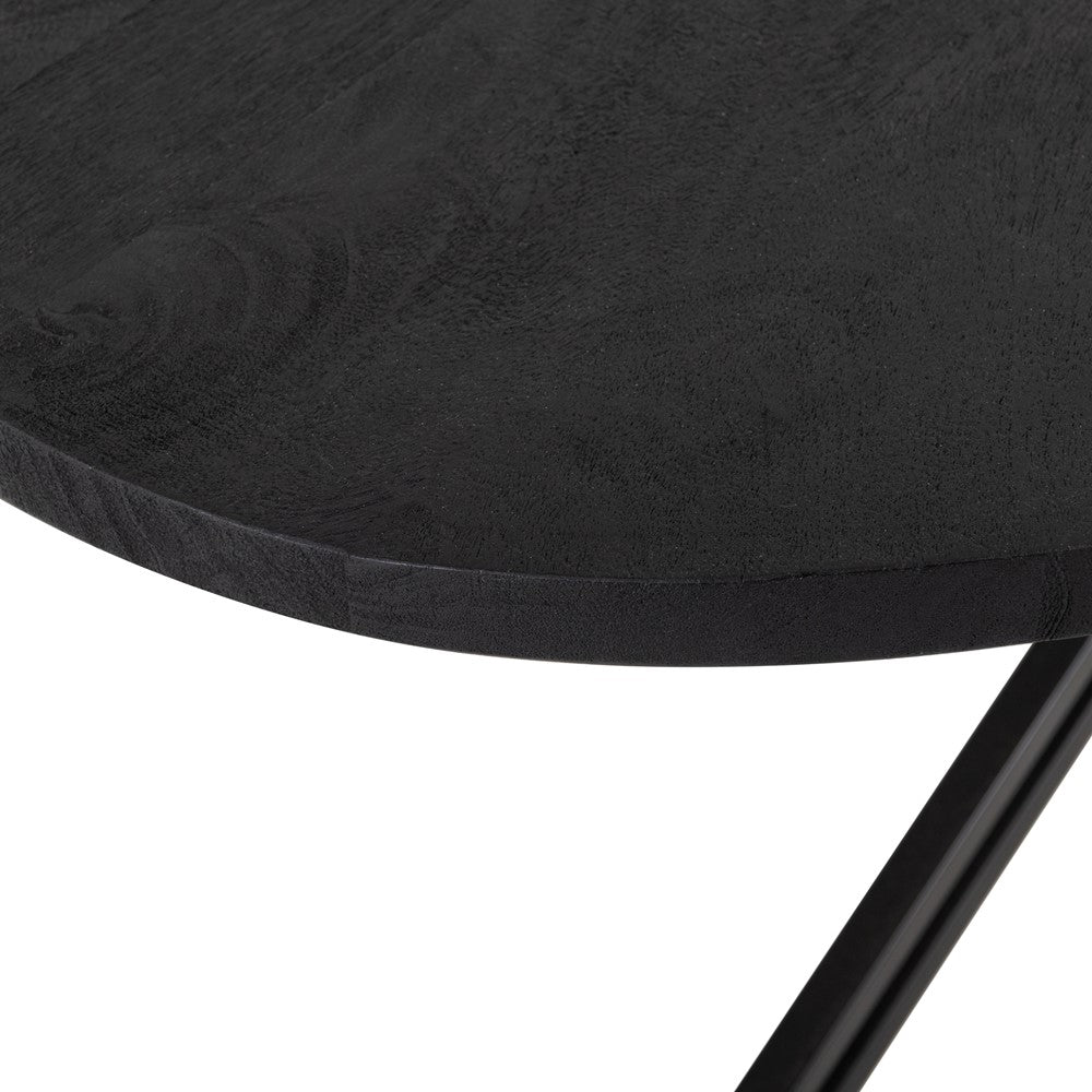 Yana Elipse Dining Table Black 200