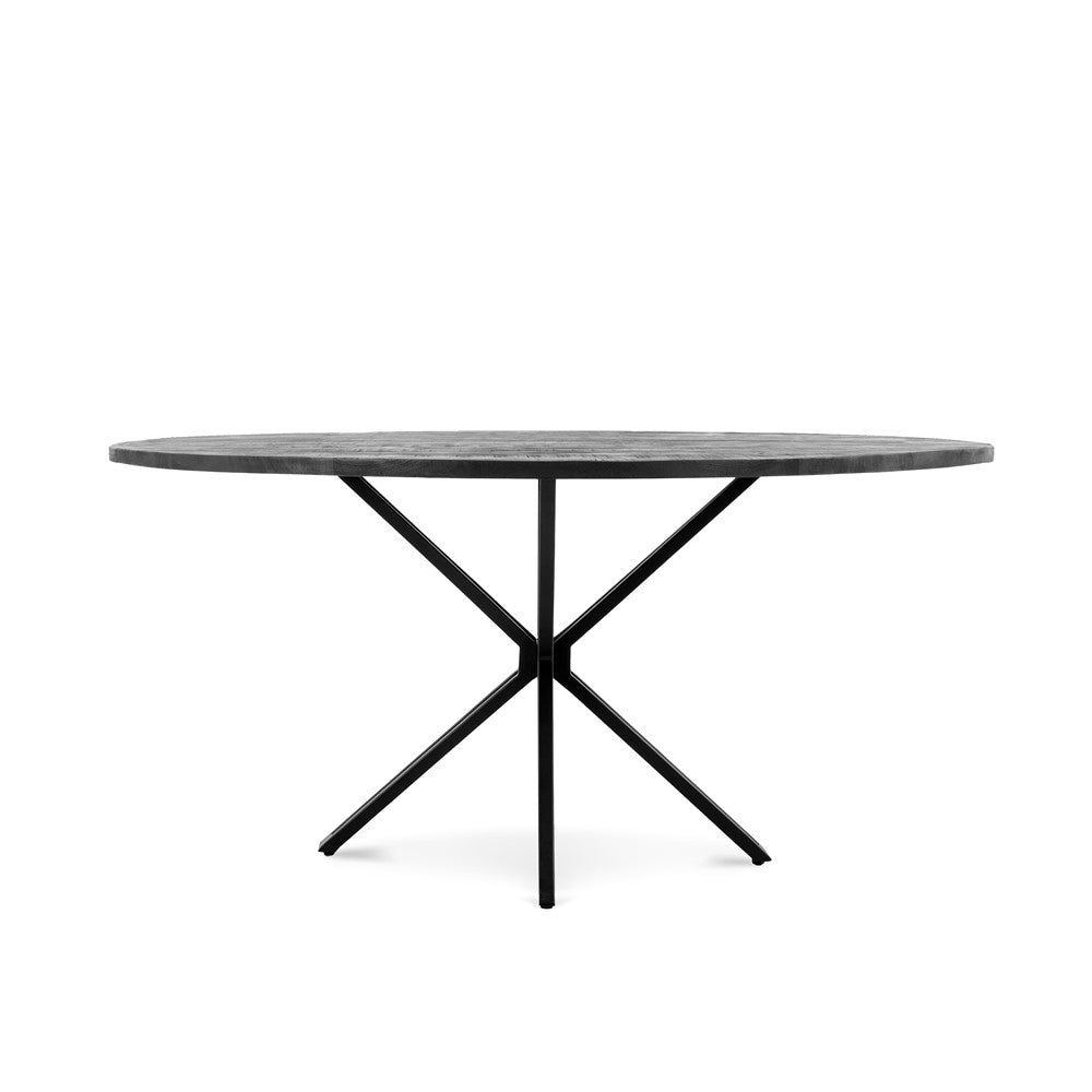 Yana Round Dining Table Black 130